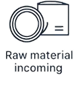 Raw material incoming